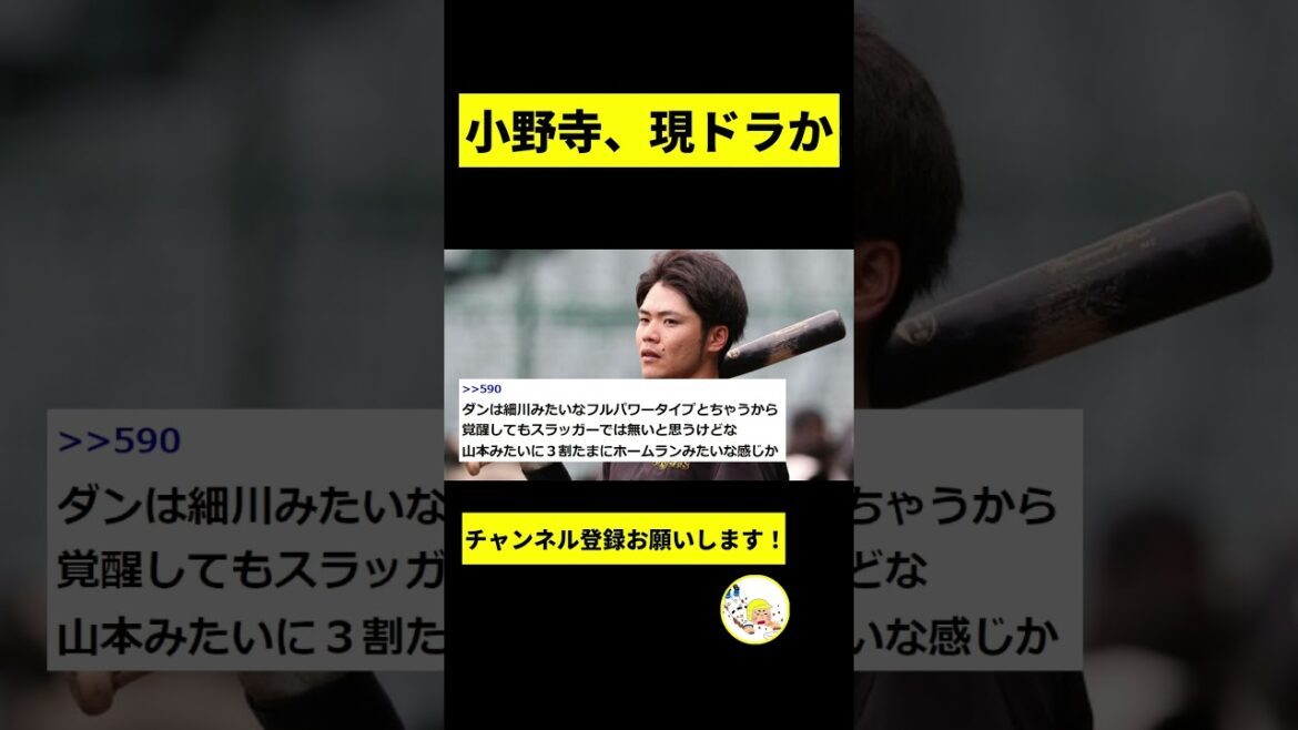 【阪神】小野寺、現役ドラフト参戦かｗｗｗｗ【2chスレ】