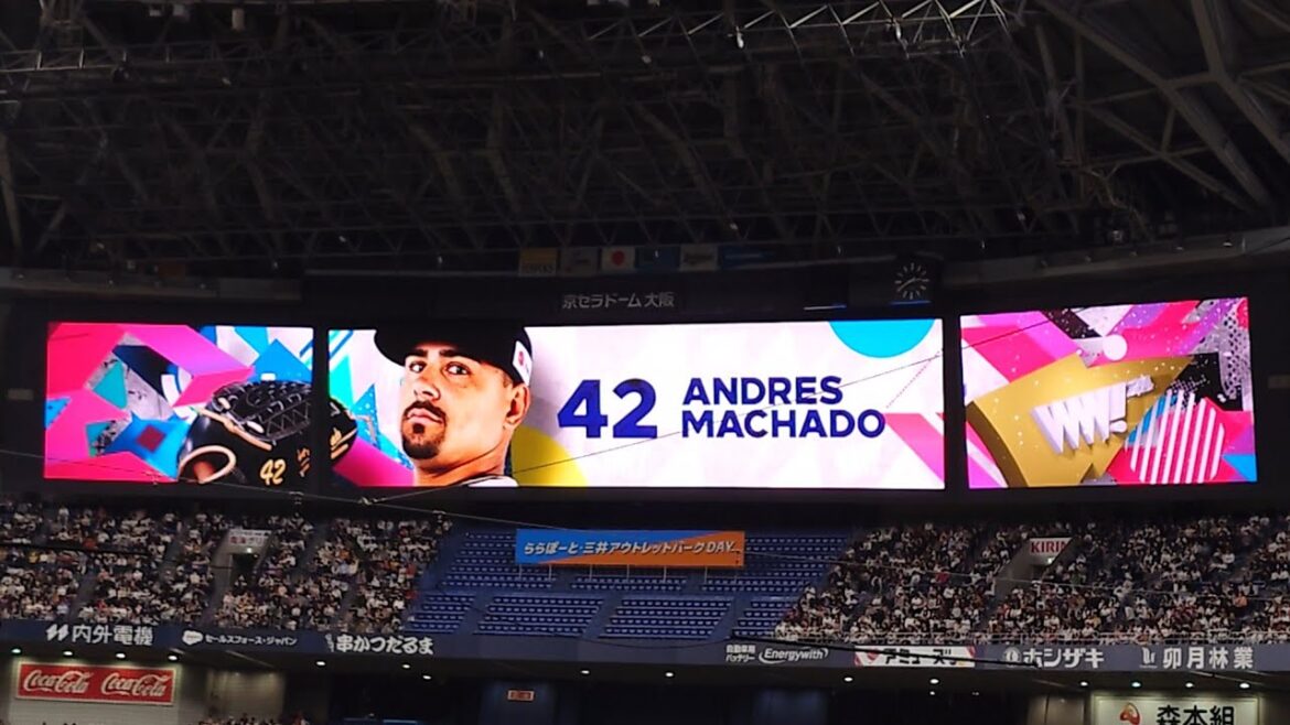 アンドレス・マチャド 投手 ｢Don Omar  Bandoleros｣ 登場曲 オリックス･バファローズ 選手 ビジョン映像 PV 演出 @ 京セラドーム 2024 開幕戦 シリーズ