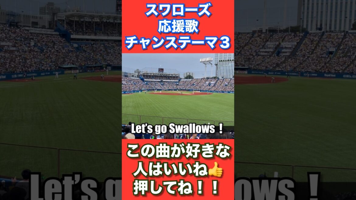 東京ヤクルトスワローズ応援歌『チャンステーマ３』これが好きな人はいいね👍してね！俺は1番好きです😊　#swallows #ヤクルト　#スワローズ　#チャンステーマ #応援歌 #チャンテ3