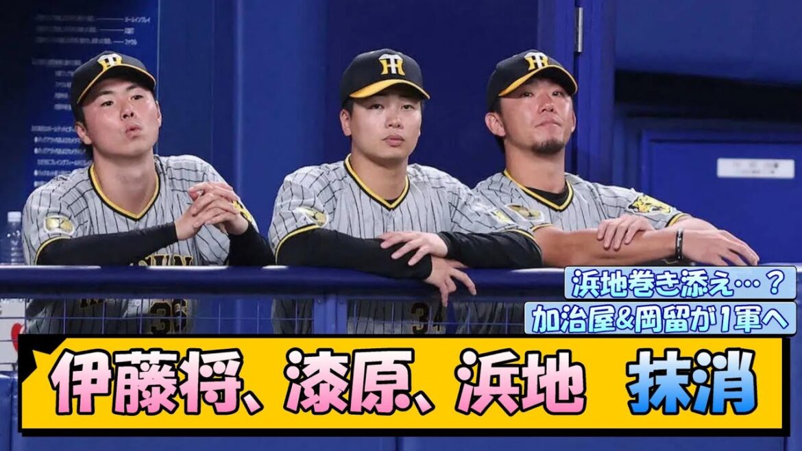 【阪神】伊藤将、漆原、浜地　抹消【なんJ/2ch/5ch/ネット 反応 まとめ/阪神タイガース/岡田監督/伊藤将司/漆原大晟/浜地真澄】