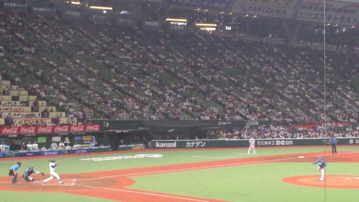 西武 松原聖弥 ツーベースヒット　西武 vs 日本ハム　2024年7月10日(水) ベルーナドーム