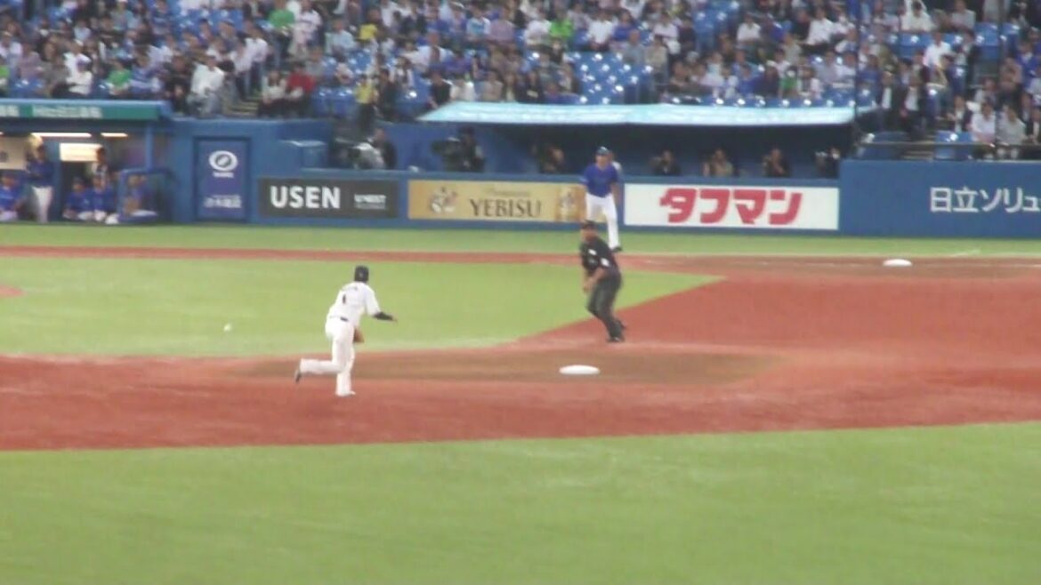 ヤクルト 山田哲人のキャッチによる、443のダブルプレー　ヤクルト vs DeNA　2024年5月23日(木)