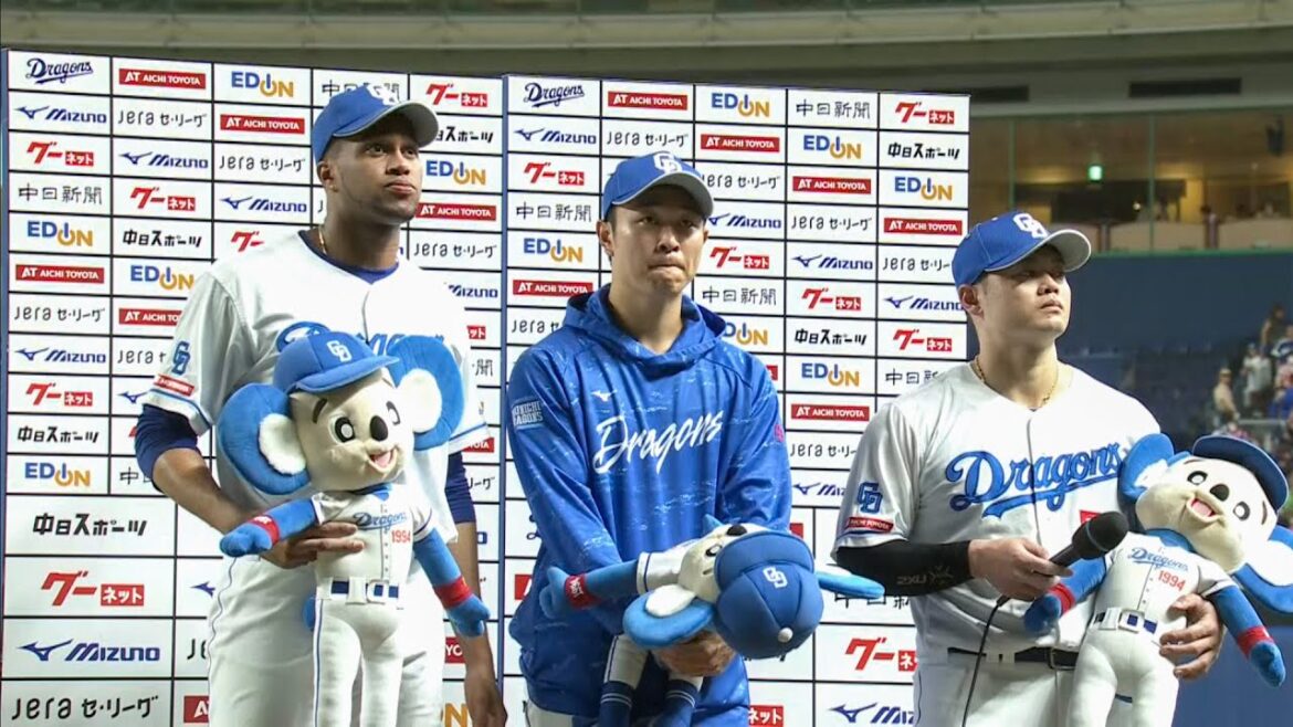 Chunichi-Dragons: 7/12 阪神戦 ヒーローインタビュー 髙橋宏投手・細川選手・マルティネス投手 7/12 阪神戦 ヒーローインタビュー 髙橋宏投手・細川選手・マルティネス投手