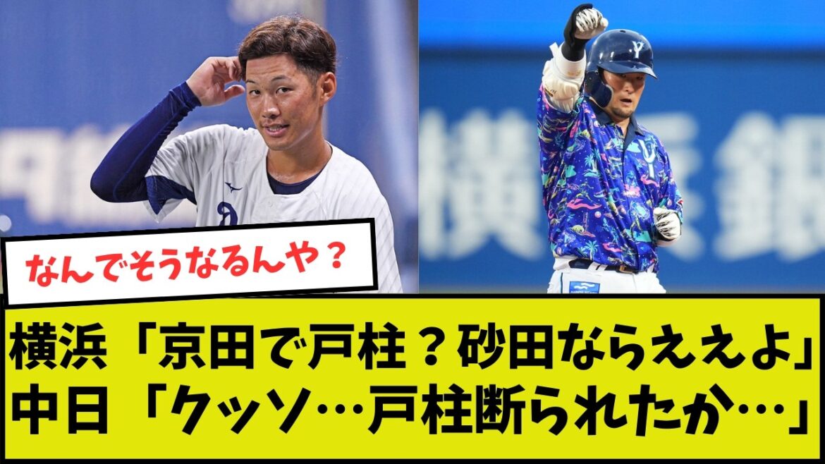 【横浜】「京田で戸柱だと？」中日「クッソ戸柱断られたか…」【中日】