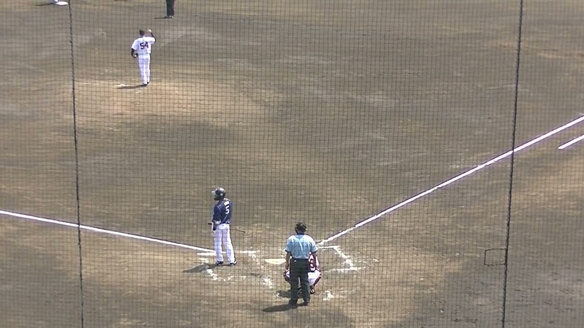 SUBARU後藤 克基が右中間へ2点タイムリーヒット 6失点となった巨人 直江大輔2024年7月3日 読売ジャイアンツ3軍 対 SUBARU