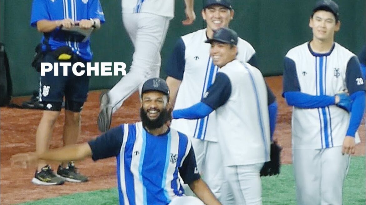 みんな楽しそう！ジャクソン選手めっちゃ馴染んでる！ピッチャー陣練習風景 東克樹【横浜DeNAベイスターズ 2024/7/13】