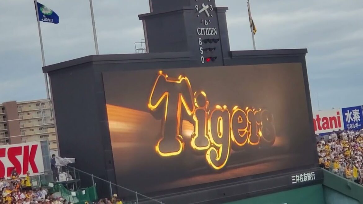 20240609　空はまるで♪代打 原口文仁が登場！　8回ｳﾗ　阪神ﾀｲｶﾞｰｽ@阪神甲子園球場･ﾚﾌﾄ外野 日本生命ｾ･ﾊﾟ交流戦