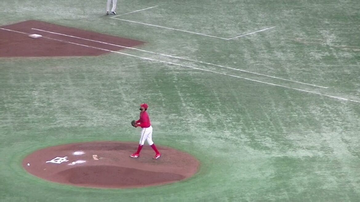 岡本和真 増田大輝を打ち取るコルニエル（2024年6月28日読売ジャイアンツ対 広島カープ）