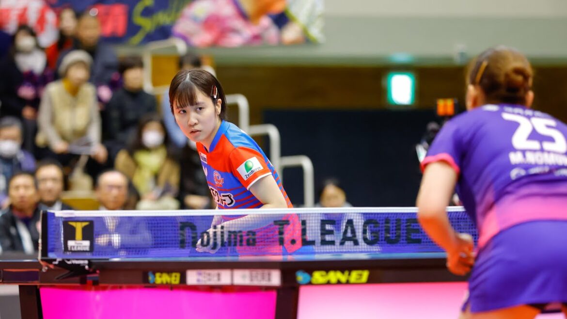野村萌 vs 平野美宇 TBESTGAME九州アスティーダ vs 木下アビエル神奈川 ノジマTリーグ2023-2024 2023年12月24日 福岡市民体育館【卓球Tリーグ公式】