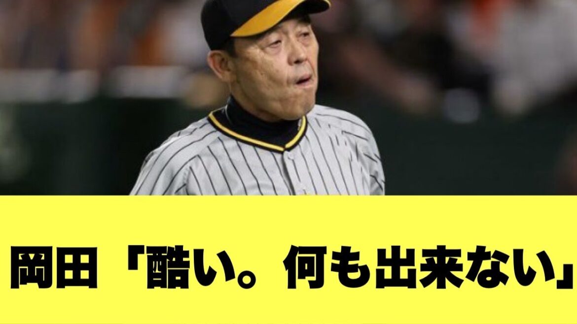 【激怒】阪神岡田監督、走らない選手に苦言!【2ちゃんねる反応集】【プロ野球反応まとめ】【阪神タイガース】 【激怒】阪神岡田監督、走らない選手に苦言!【2ちゃんねる反応集】【プロ野球反応まとめ】【阪神タイガース】
