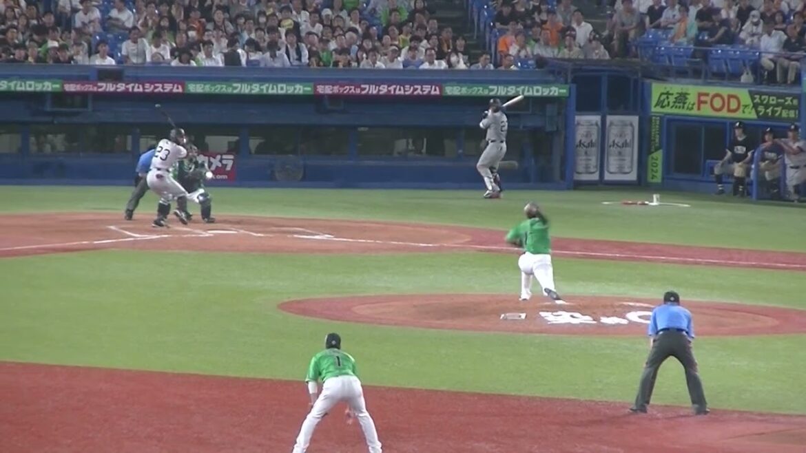 スワローズ清水昇 ジャイアンツ立岡宗一郎を三振（2024年7月5日ヤクルトスワローズ対 読売ジャイアンツ）