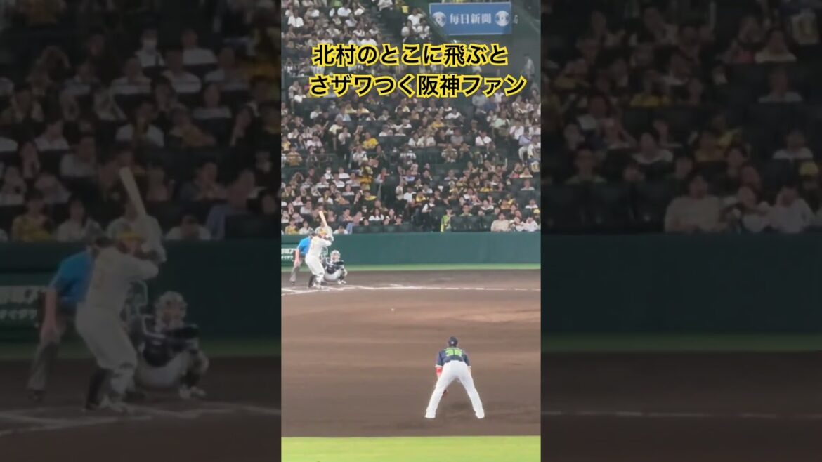 #阪神ファン 北村のとこに飛ぶとザワつく阪神ファン #北村拓己