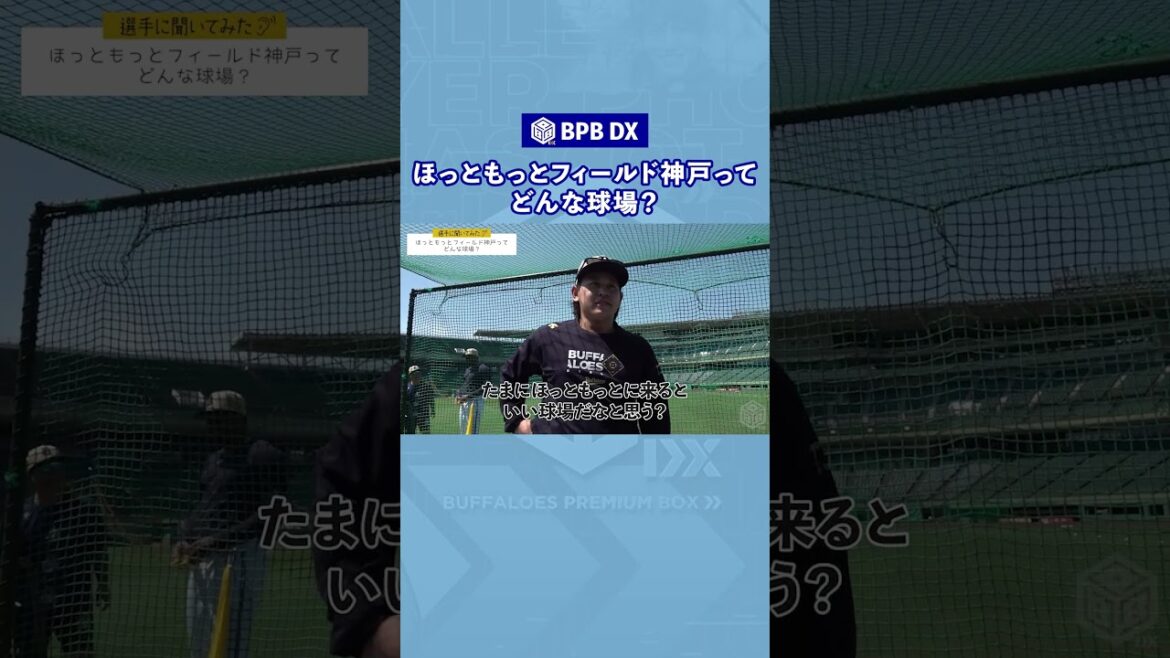 【BPB DX切り抜き】ほっともっとフィールド神戸ってどんな球場？#宮城大弥 #shorts #bpbdx #オリックス #切り抜き