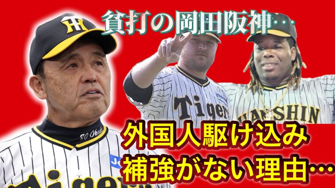 【岡田彰布】歴史的貧打に苦しむ阪神タイガース！それでも岡田監督が外国人補強に消極的な理由をまとめました【どんでん考察】【岡田阪神】
