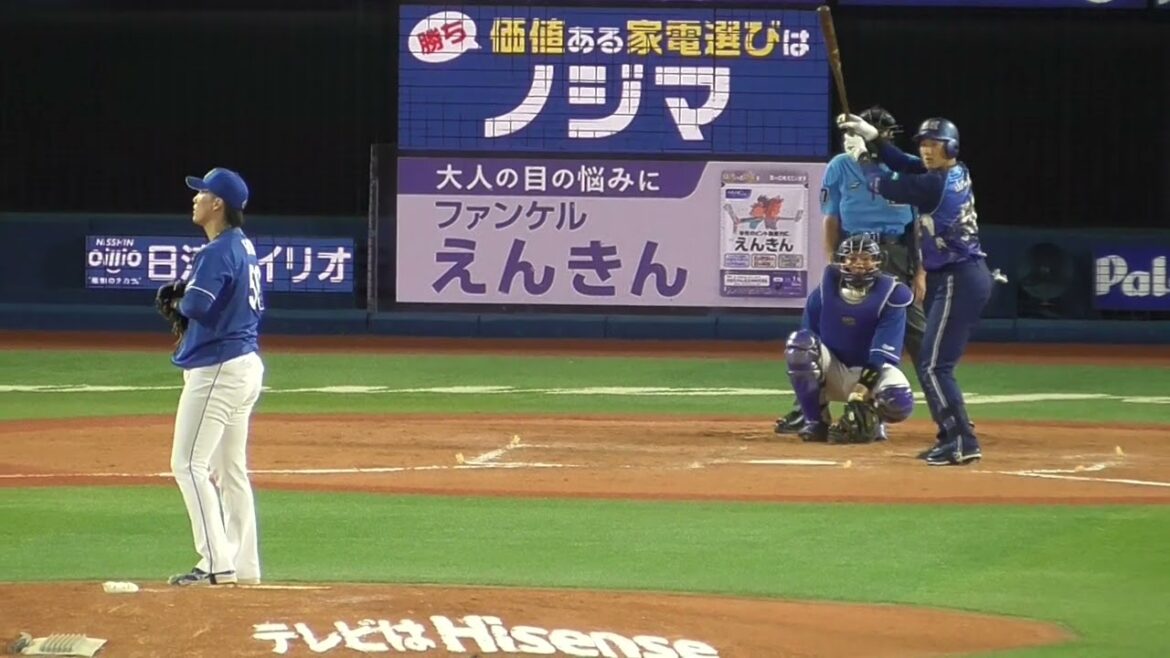 2024年7月9日・中日戦 8回裏 山本選手の第4打席