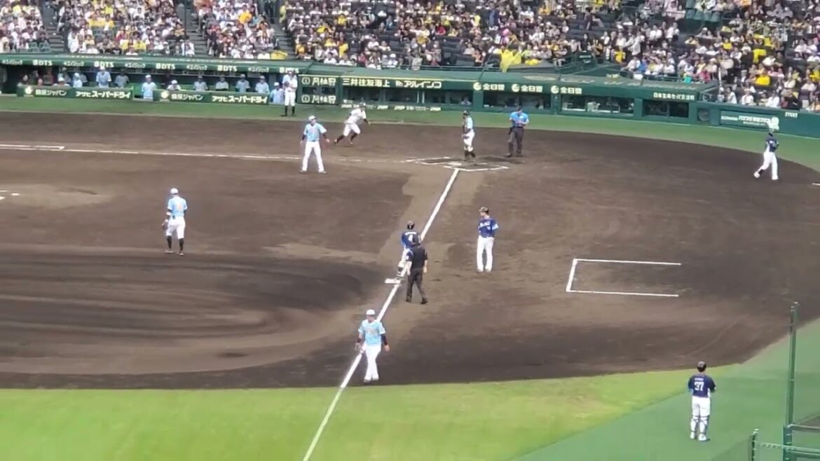 20240609【現地】山野辺翔が才木のノーノー阻止しました@阪神甲子園球場･ﾚﾌﾄ外野 日本生命ｾ･ﾊﾟ交流戦