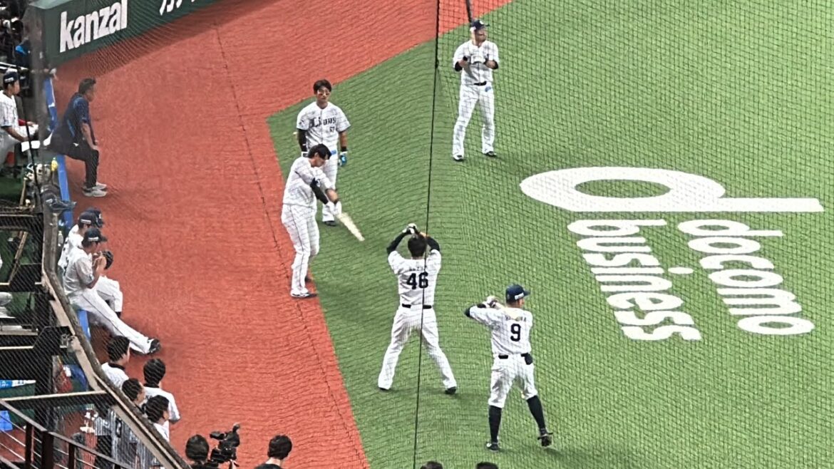 【今日のスタメンは説明欄に】ライオンズ 試合前ウォーミングアップ 素振り編【西武vs オリックス】2024/7/16