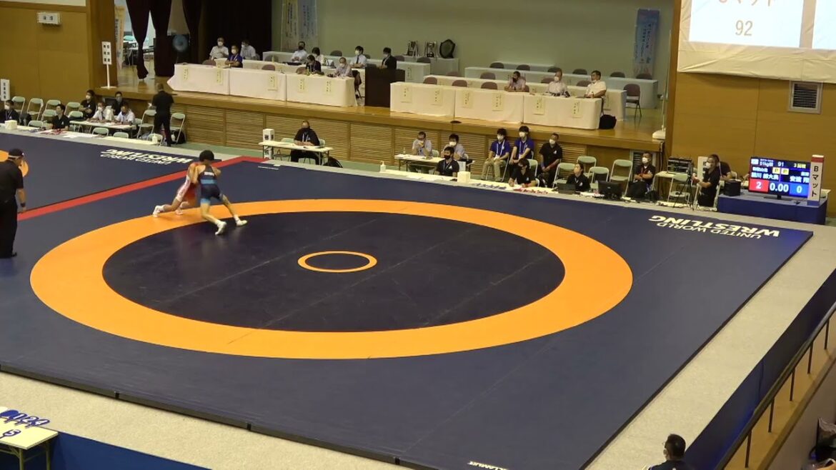 2021年IH レスリング 男子 51kg級 3回戦 請川胡大良 和歌山北(和歌山) vs 安渡翔 豊浦(山口)