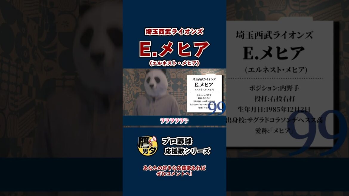 【応援歌】E.メヒア(埼玉西武ライオンズ)【修正版】