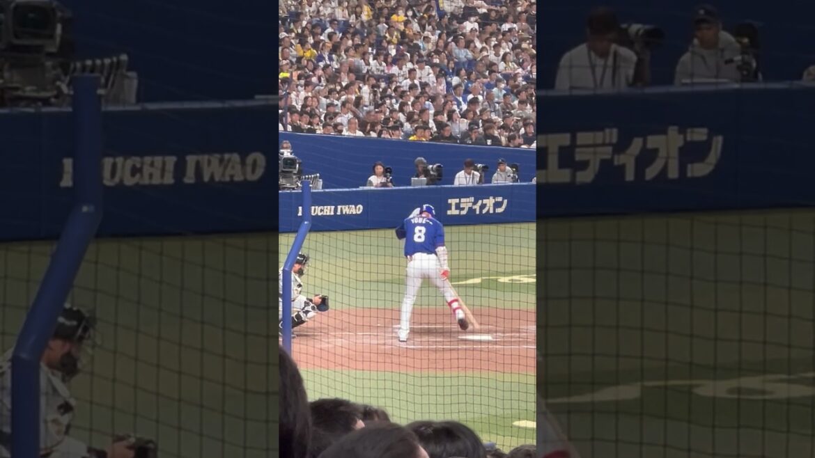 伝説のルーティン！レジェンド大島洋平🔥 2024.4.14 ナゴド・阪神3回戦　#梅津 #トミージョン #復活