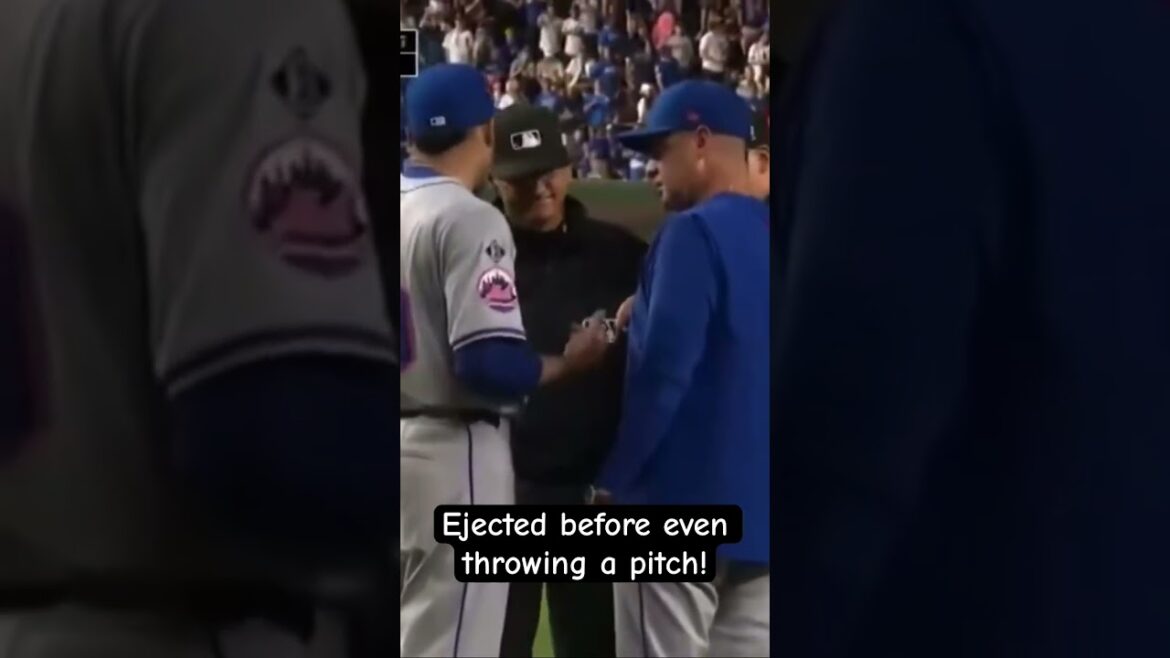 Edwin Diaz EJECTED Before throwing a pitch!