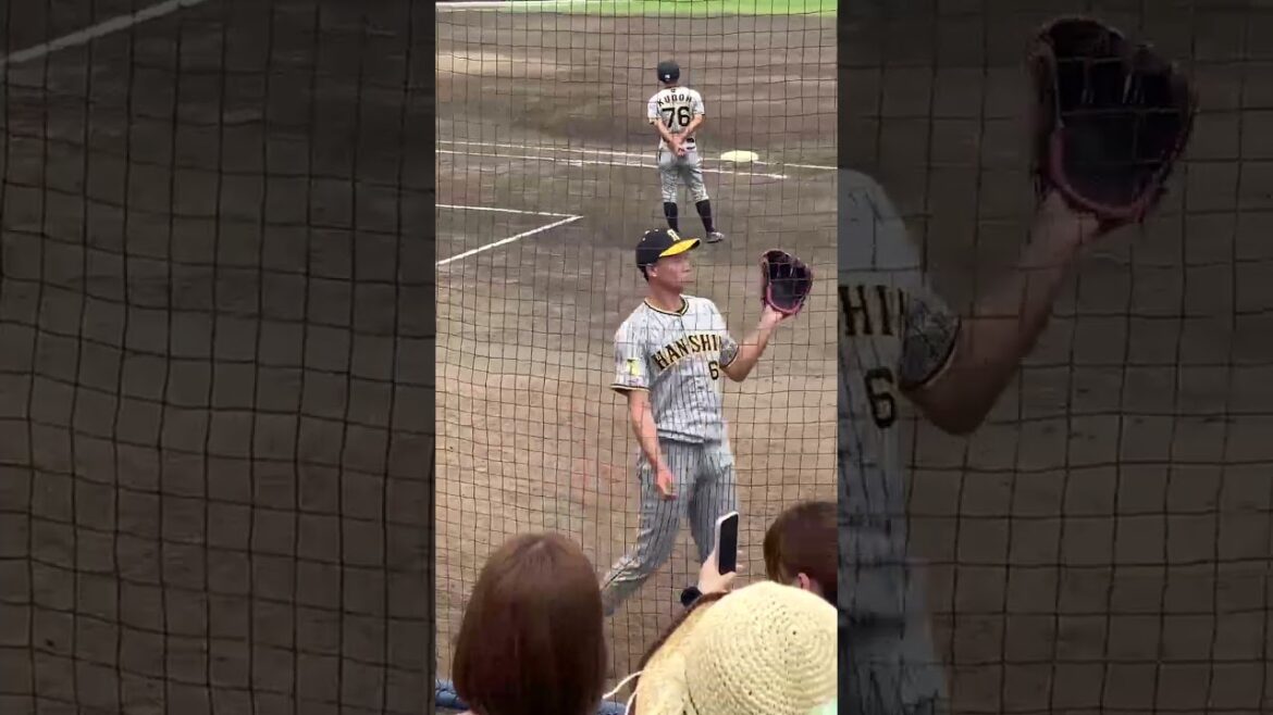 【湯浅 デカっ！】 #湯浅京己 #でかい #阪神タイガース