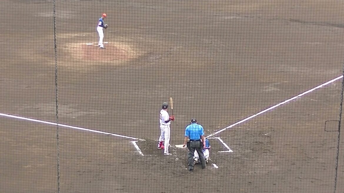 レフトへヒットを放つ増田陸【読売ジャイアンツ対 オイシックス2024年7月9日】