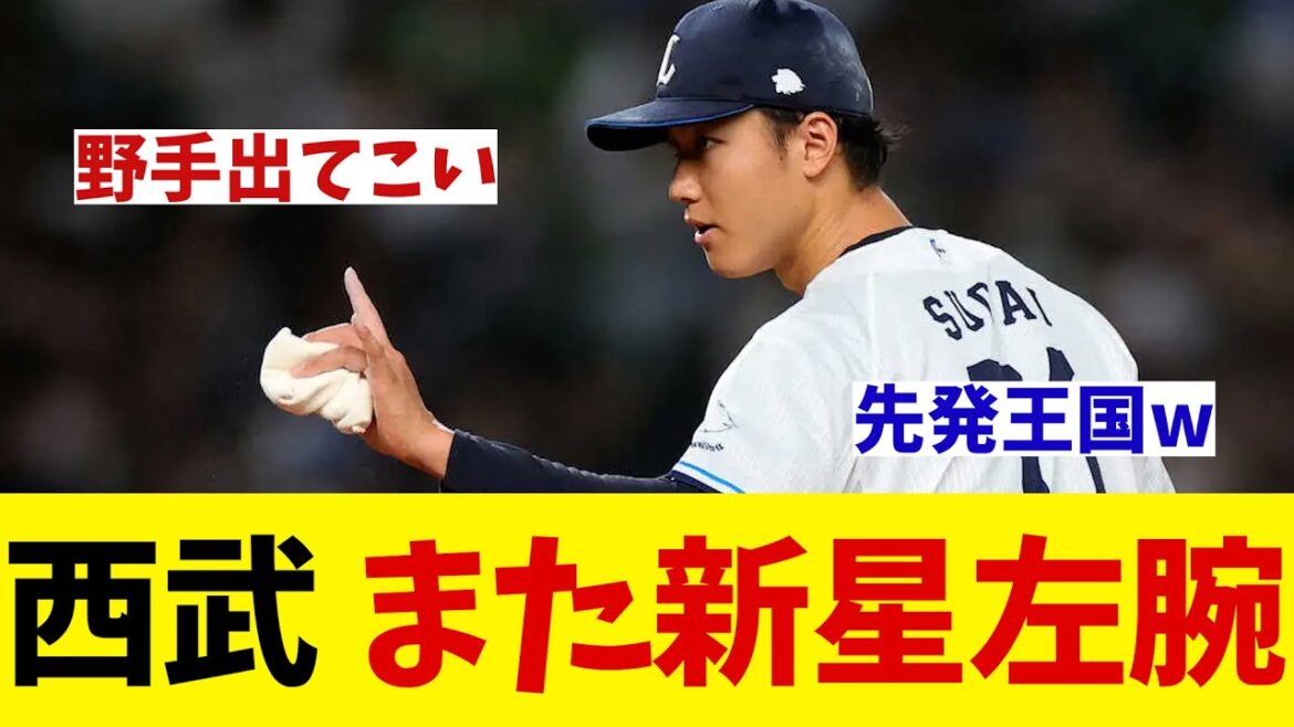 西武　また現れた新星左腕の存在・・・【野球情報】【2ch 5ch】【なんJ なんG反応】【野球スレ】