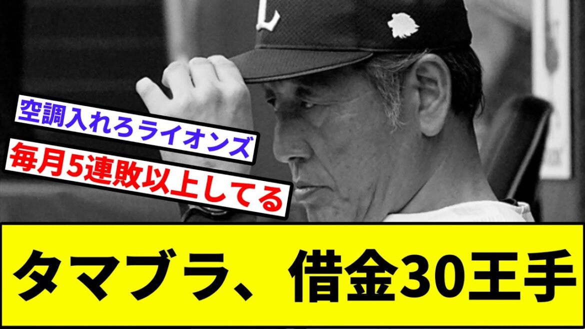 【5度目の5連敗...】タマブラ、借金30王手【なんJ反応】【プロ野球反応集】【2chスレ】【1分動画】【5chスレ】【パリーグ】【西武ライオンズ】【日本ハムファイターズ】【マルティネス】