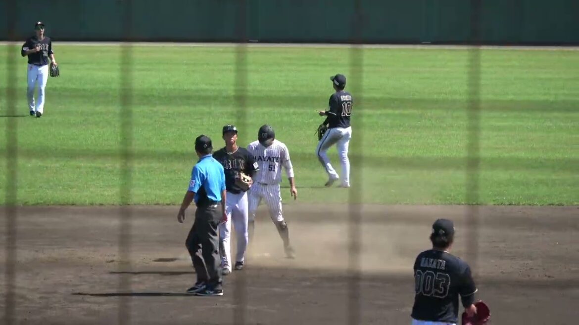 くふうハヤテベンチャーズ 高橋駿選手 第3打席 四球 フォアボール VS オリックスバファローズ 中田惟斗投手 2024/7/4 ちゅーるスタジアム