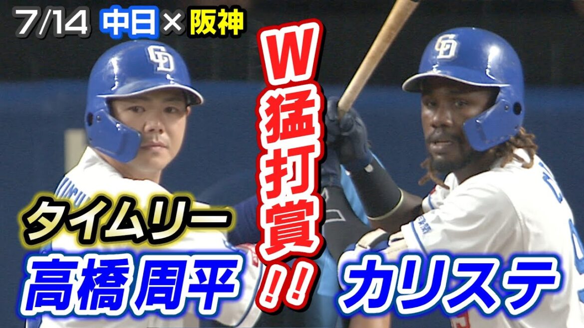7/14 中日×阪神 ハイライト