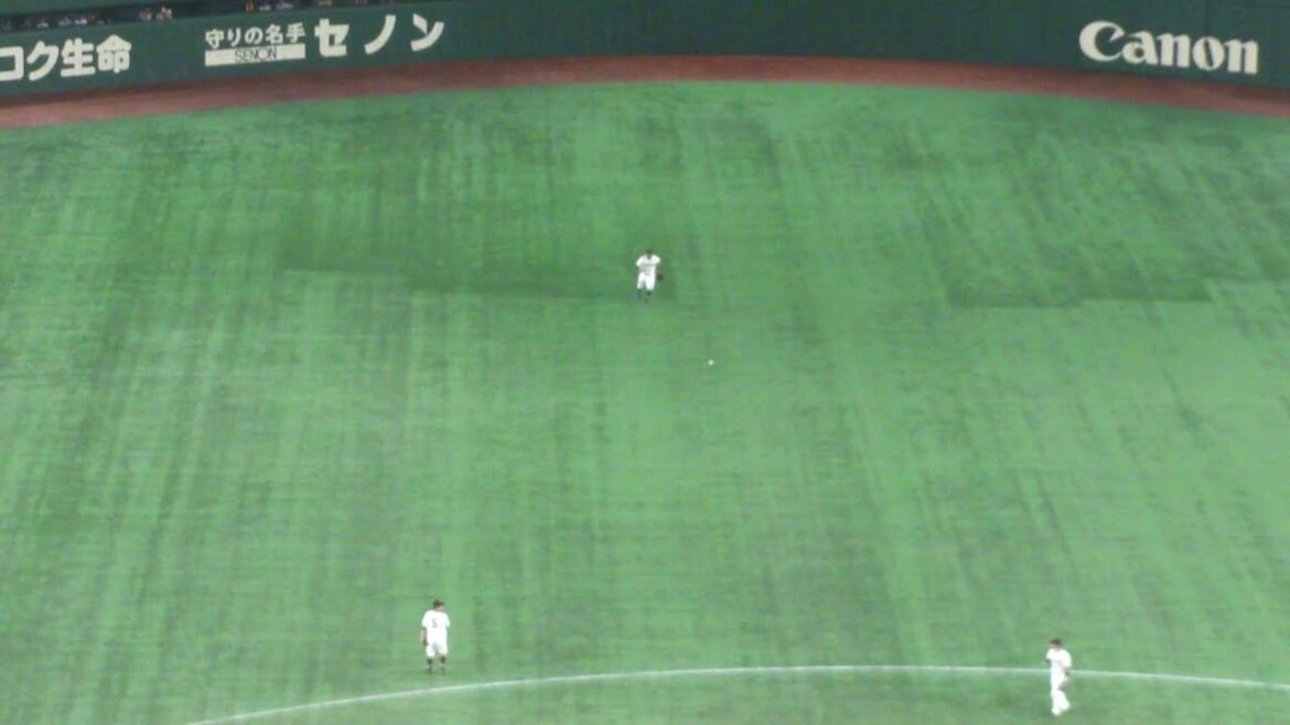 阪神 渡邉諒 勝ち越しのタイムリーヒット　巨人 vs 阪神　2024年7月17日(水) 東京ドーム