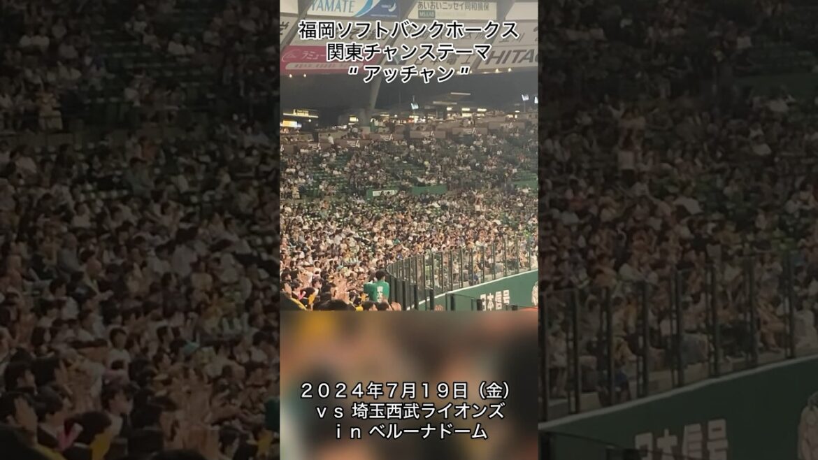 福岡ソフトバンクホークス 関東チャンステーマ “ アッチャン ” ２０２４年７月１９日（金） ｖｓ 埼玉西武ライオンズ ｉｎ ベルーナドーム