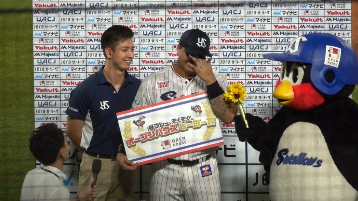 オスナしか勝たん！同点＆逆転ホームラン！ヒーローインタビュー！東京ヤクルトスワローズ 2024/07/20