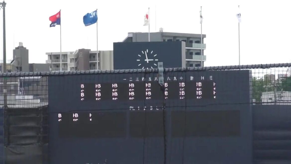 【中日二軍】　三好が盗塁した瞬間　バグっていたスコアボードがさらにバグる　2024年07月13日　中日 - くふうハヤテ　１２回戦