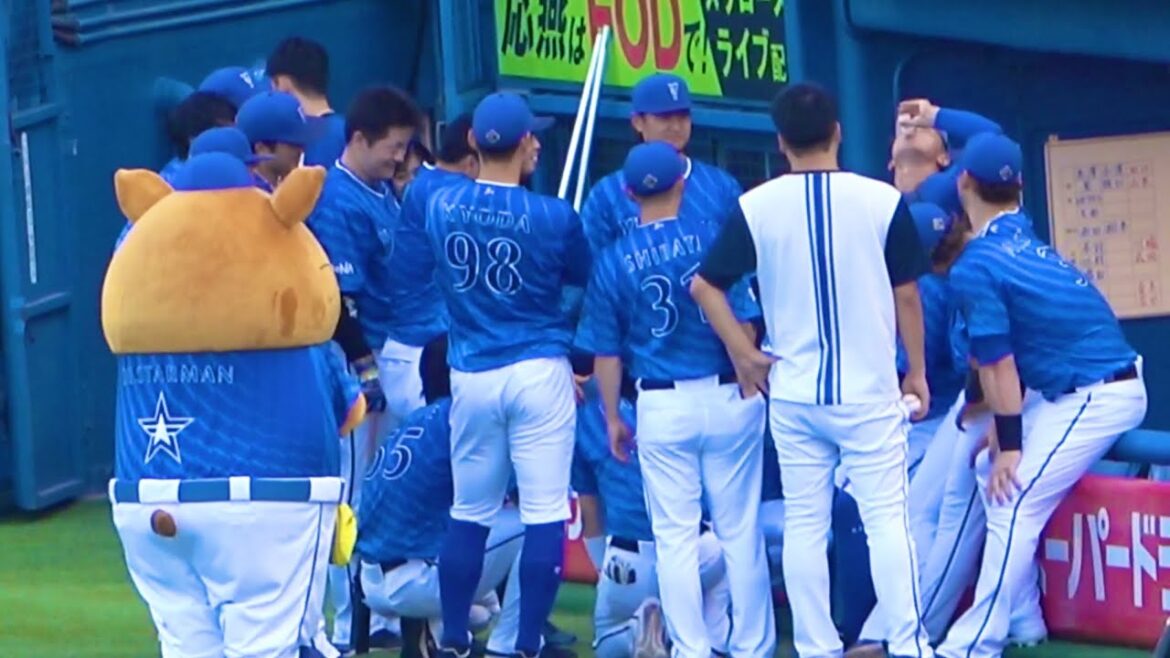 ヤクルト飲み干す松尾くんw 横浜DeNAベイスターズ 2024/7/20
