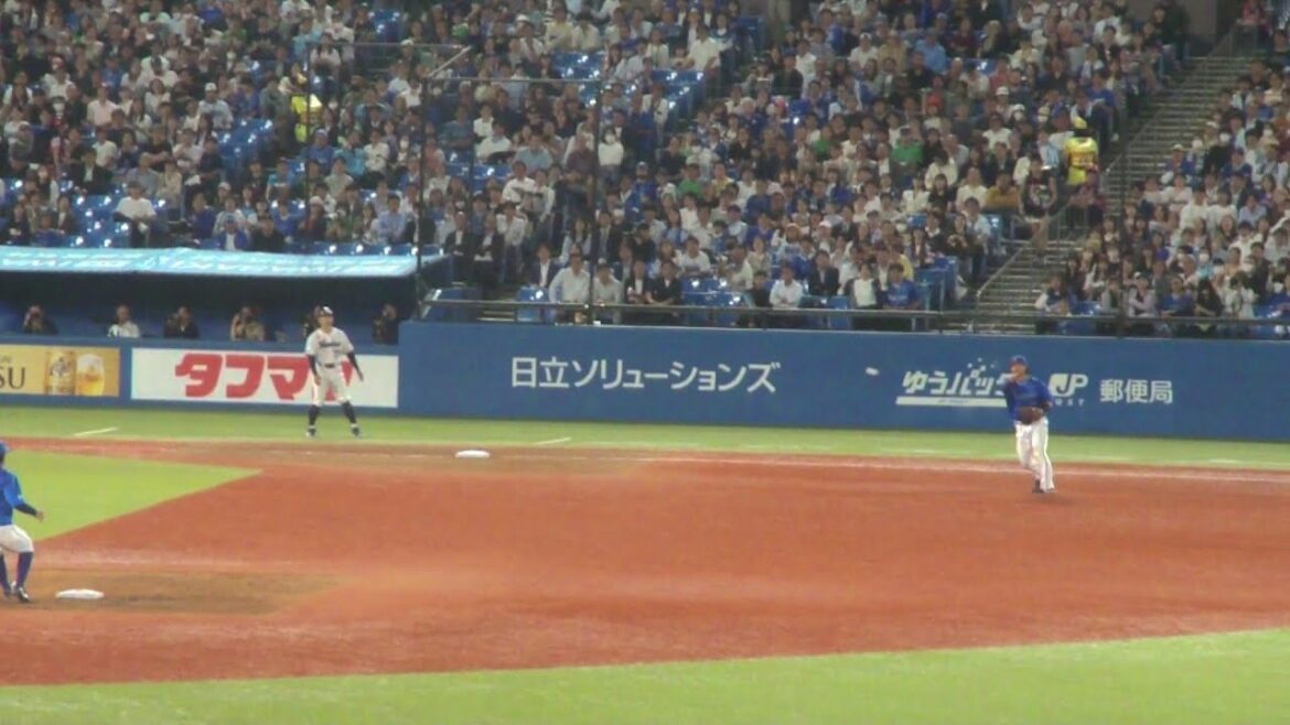DeNA 宮﨑敏郎のキャッチによる、543のダブルプレー　ヤクルト vs DeNA　2024年5月23日(木)