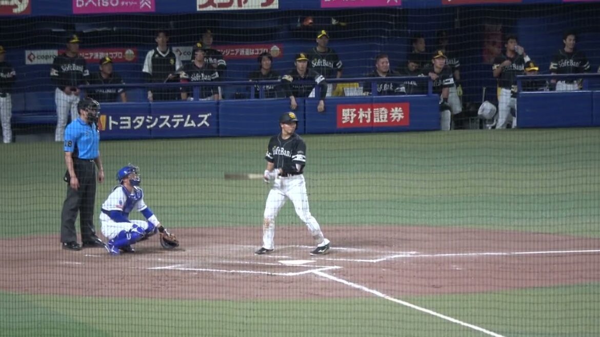 福岡ソフトバンクホークス 佐藤直樹選手 第4打席 空振り三振 VS 中日ドラゴンズ 2024/6/6