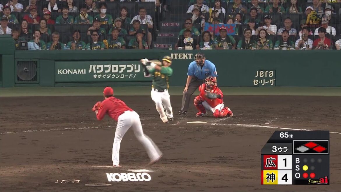 【本日7番】3回裏、7番・ #木浪聖也 選手が1軍復帰後初ヒットとなるライト前タイムリーヒットで5点目！【2024/7/21Ｔ－Ｃ】