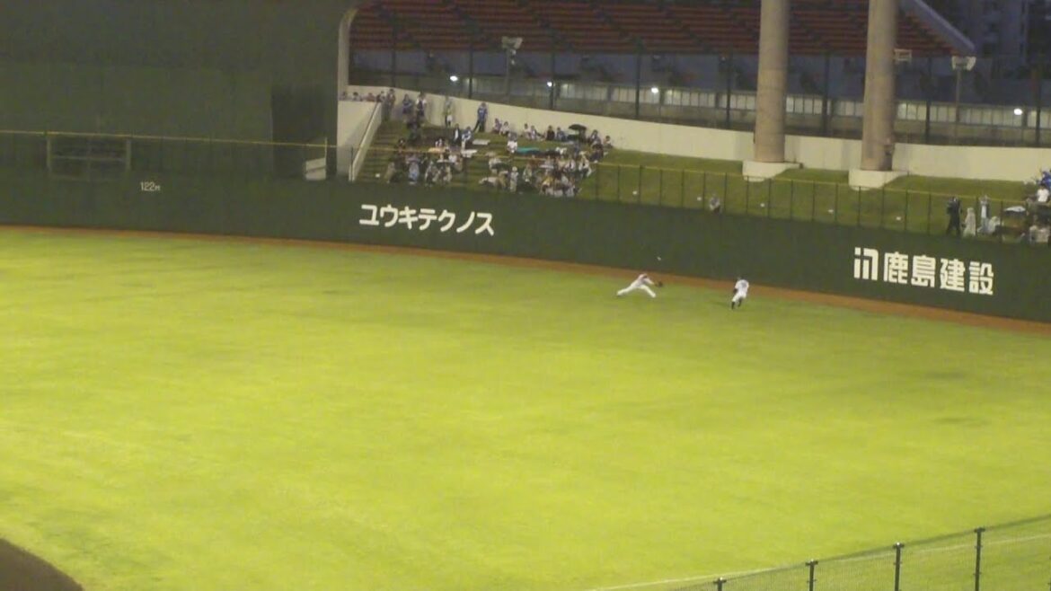 西武 岸潤一郎のファインプレー　西武 vs 日本ハム　2024年6月26日(水) 県営大宮球場