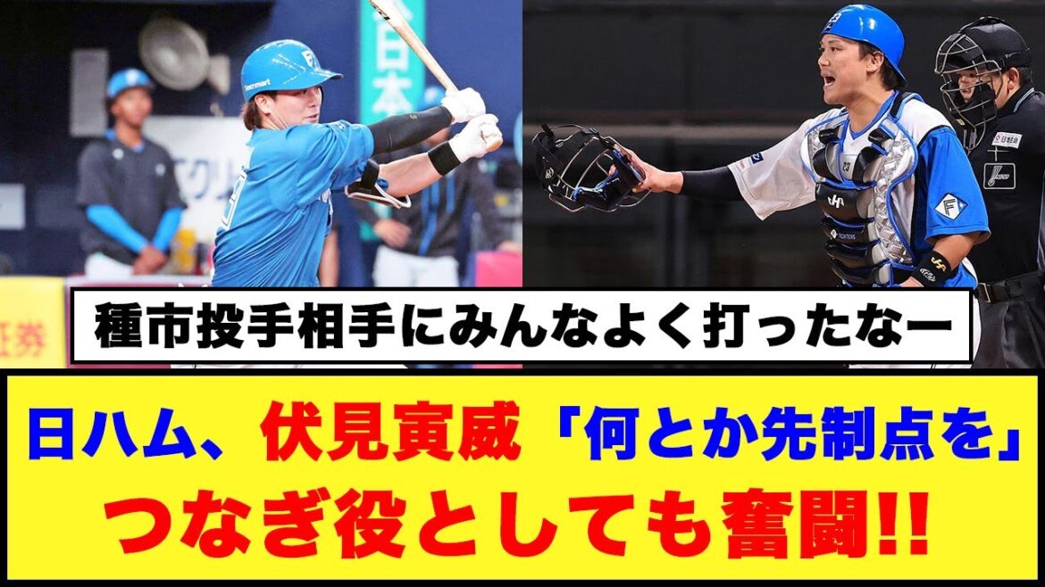 【女房役】日ハム、伏見寅威「何とか先制点を」つなぎ役としても奮闘!!【日本ハム反応集】【ネットの反応】#日本ハムファイターズ #伏見寅威 #バーヘイゲン