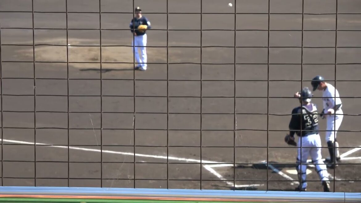 くふうハヤテベンチャーズ 富山太樹選手 代打 第1打席 見逃し三振 VS オリックスバファローズ 井口和朋投手 2024/7/4 ちゅーるスタジアム