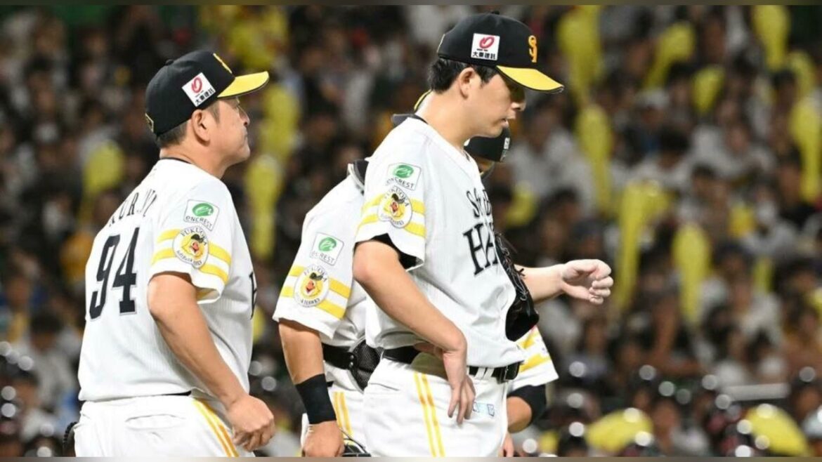 ソフトバンク杉山一樹が三つの押し出し四球、2位ロッテに逆転許す　大関友久が7回途中、無死満塁のピンチつくり降板