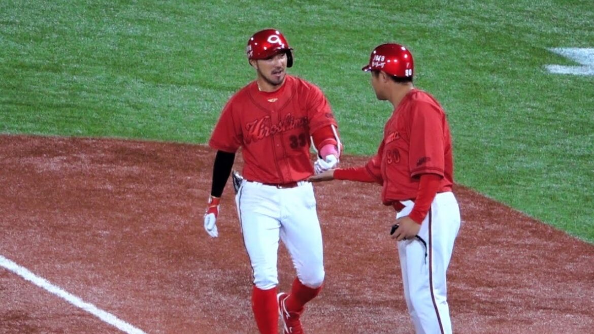 菊池涼介の執念の内野安打で6-6の振り出しに戻す！タイムリーヒット 2024/04/25 広島東洋カープ