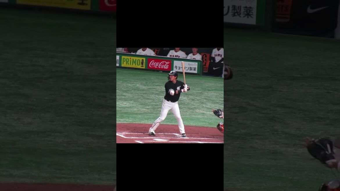 【マリーンズ】安田尚憲のバッティングフォーム　2024年3月19日 読売ジャイアンツ対 千葉ロッテマリーンズ
