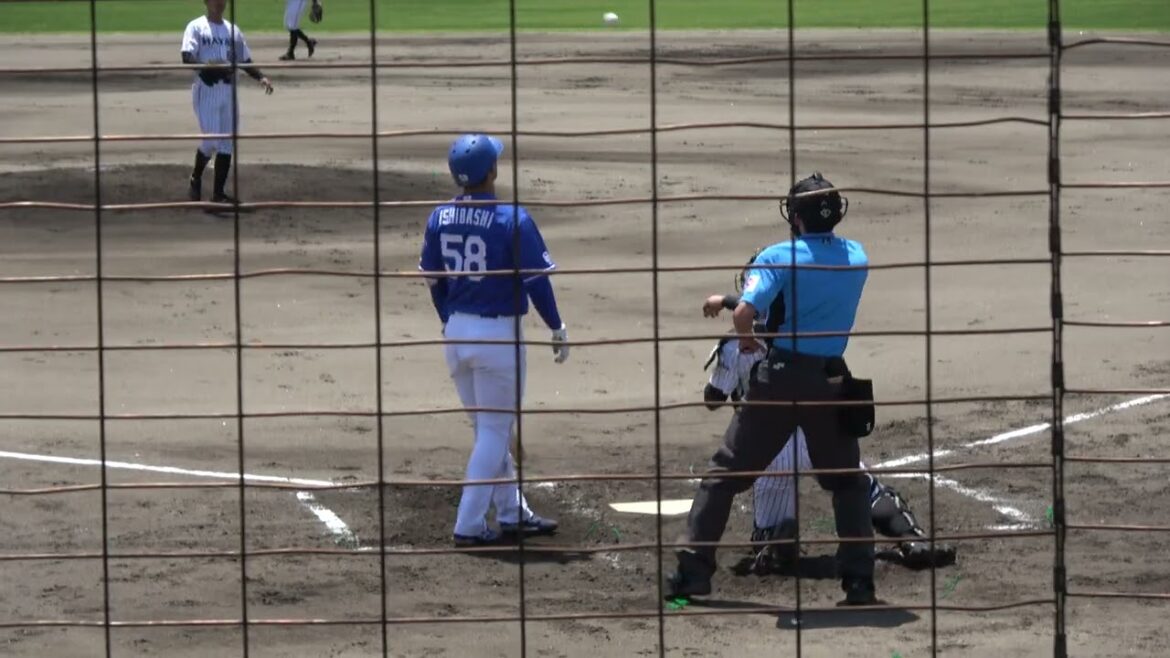中日ドラゴンズ 石橋康太選手 第1打席 レフトフライ VS くふうハヤテベンチャーズ 池谷蒼大投手 2024/6/29 浜松球場