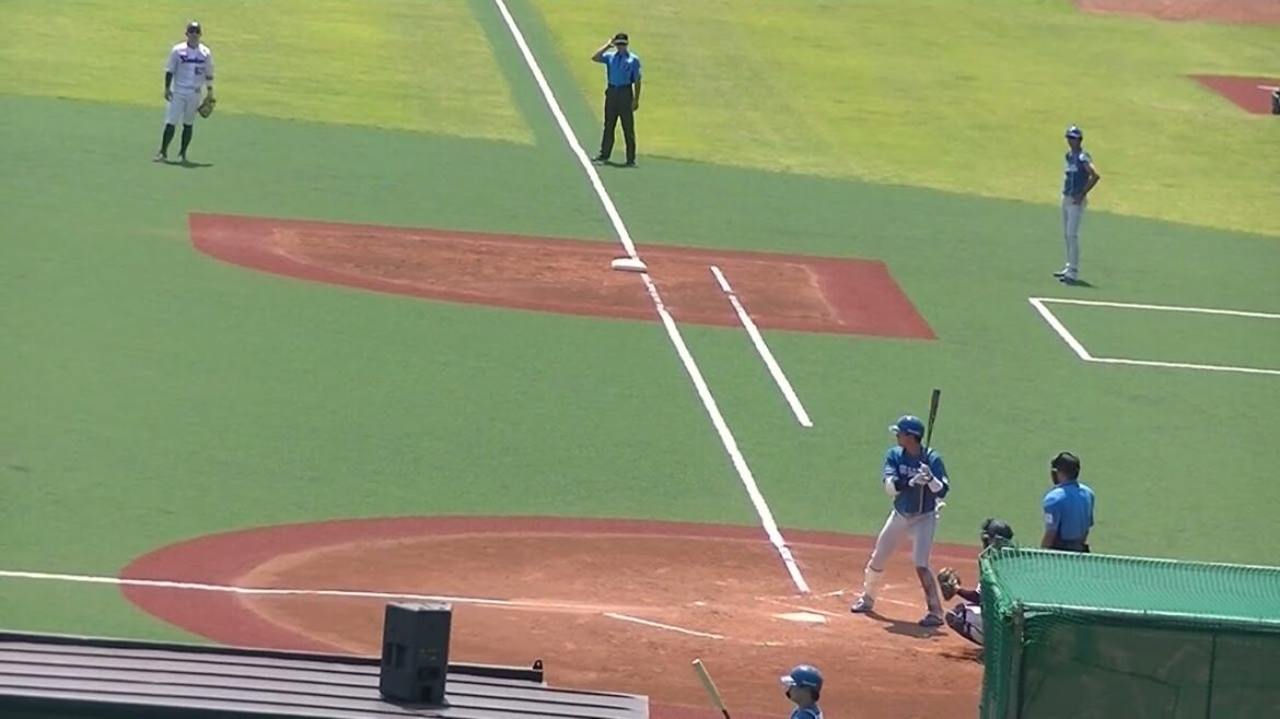 日ハム有薗直輝がサードゴロ 続く古川裕大がフォアボールを選ぶ（2024年6月14日 ヤクルトスワローズ対 日本ハムファイターズ）