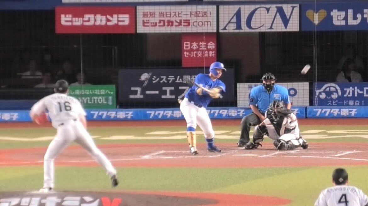 -2024.06.14-【NPB】４回表 宇佐美真吾 レフト前へうまく運び勝ち越しタイムリー打 中日ドラゴンズ（vs千葉ロッテ）