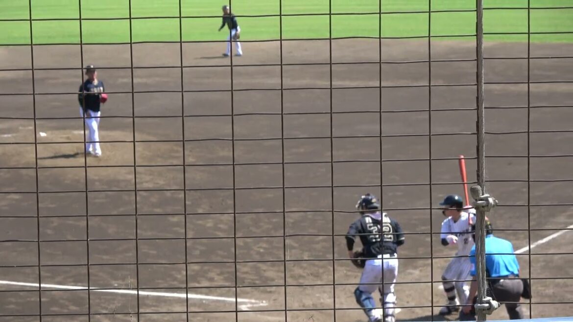 くふうハヤテベンチャーズ 瀬井裕紀選手 第3打席 四球 フォアボール VS オリックスバファローズ 中田惟斗投手 2024/7/4 ちゅーるスタジアム