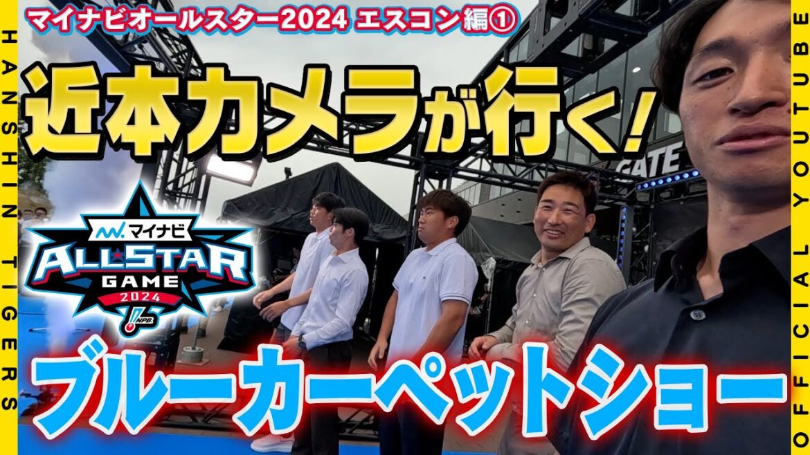 【オールスター①】#近本光司 選手がカメラを持ってイベントに参加！！試合前に行われた『ブルーカーペットショー』を臨場感たっぷりの近本カメラでご覧ください！！